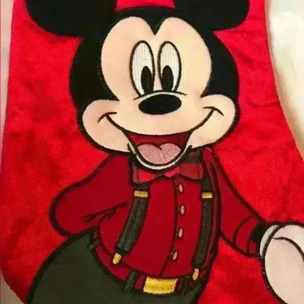 Mickey Mouse in suspenders holiday stocking - Picture 2 of 3
